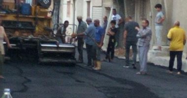 صور.. رصف شوارع مدينة العريش وإصلاح وحدات تشغيل آبار بوسط سيناء