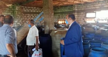 ضبط 18 طن مخلل فاسد بمزرعة مواشى بالدقهلية وغلقه وإحالة المحاضر للنيابة