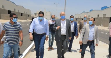 محافظ بنى سويف يتفقد مجمع الصناعات الصغيرة والمتوسطة تمهيدا لافتتاحه قريبا