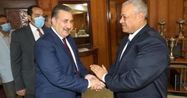 صور.. محافـظ المنوفية يهنئ مدير الأمن الجديد لتوليه مهام منصبه
