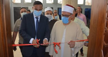 محافظ الدقهلية يفتتح مسجد الديوان العام ومصلى السيدات.. صور