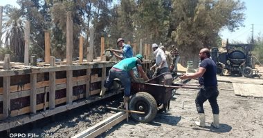 إحلال وتجديد كبارى مصرف امتداد سيدى عيسى وإزالة تعديات بالبحيرة