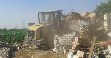 محافظ المنوفية : إزالة 389 حالة تعدى على أراضى أملاك الدولة
