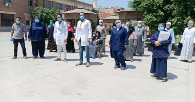 تعافى 25 حالة جديدة من فيروس كورونا بمستشفى الواسطى ببنى سويف