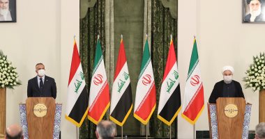 العراق يشترط على إيران عدم التدخل.. فى أول جولة خارجية رئيس وزراء العراق من طهران يعلن رفض التدخل بشئون بلاده.. الكاظمى: نعتمد مبدأ التوازن بعلاقاتنا.. وخامنئى يتهم أمريكا بحملة ضد البلدين..ويؤكد:ستوجه لهم ضربة