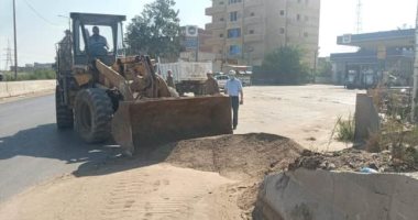 رئيس مدينة سمنود يقود ورشة عمل للنظافة بالشوارع.. صور