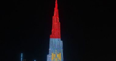 برج خليفة يتزين بعلم مصر فى الذكرى الـ68 لثورة 23 يوليو