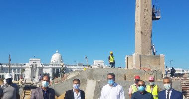 وزير السياحة والآثار يتفقد مسلة الملك رمسيس الثانى بالعلمين الجديدة.. صور