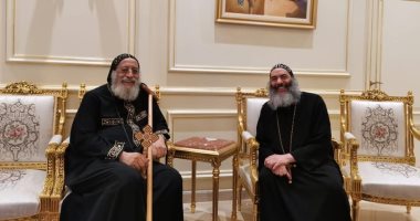 البابا تواضروس يلتقى أسقفى المحلة الكبرى وملوى بالمقر البابوى