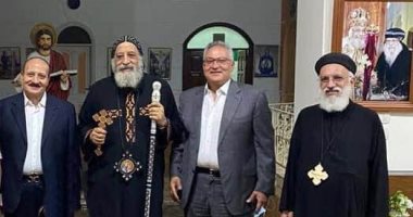البابا تواضروس يتابع الأعمال الإنشائيه بكاتدرائيه البشارةعلى محور المحمودية