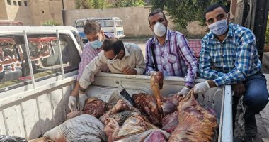 صور.. ضبط نصف طن لحوم حمير قبل طرحها بالأسواق فى سوهاج