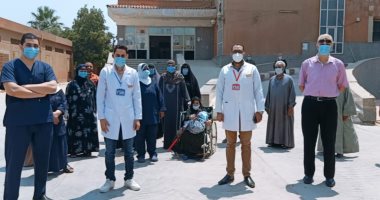 تعافى 15 حالة جديدة من فيروس كورونا بمستشفى الواسطى المركزى