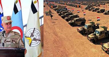 رئيس الأركان يشهد إجراءات الاصطفاف والاستعداد القتالى لعناصر القوات المسلحة