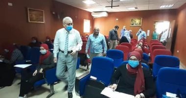 مدير عام التأمين الصحى بالغربية يتابع امتحانات معهد تمريض مبرة طنطا