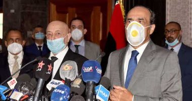 رئيس البرلمان الليبى يدين التدخل العسكرى التركى فى الأراضى الليبية .. صور 