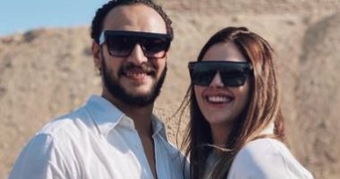أحمد خالد صالح يحتفل بعيد ميلاد خطيبته هنادى مهنا على طريقته الخاصة 