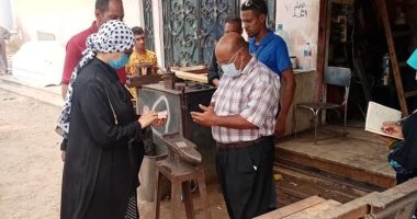 رئيس مدينة سفاجا تقود حملة للتفتيش على تراخيص ورش المدينة الصناعية