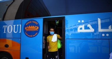 صور.. الجونة يصل ملعب التتش لمواجهة الأهلى وديا