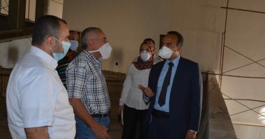 نائب محافظ المنيا يتفقد أعمال المرحلة الثالثة من المتحف الأتونى "صور"