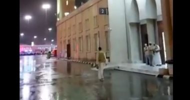 أمطار غزيرة على مشعر مزدلفة فى وقفة عرفات.. فيديو وصور