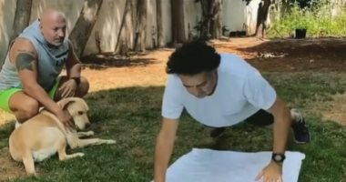 راغب علامة يستعرض لياقته البدنية فى يوم تدريب بجبال لبنان.. فيديو وصور