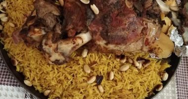 أحمد من دمياط يشارك بـ"طبق فتة مندى" فى تحدى أحلى طبق لعيد الأضحى