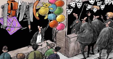 كاريكاتير صحيفة سعودية.. إقبال على محلات الألعاب والهدايا احتفالا بالعيد