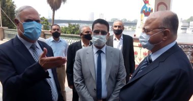 محافظ القاهرة يتفقد مرسى ماسبيرو النهرى وموقف النقل العام بالتحرير.. صور