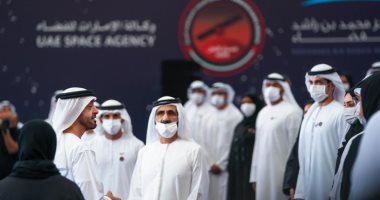 حاكم دبى وولى عهد أبوظبى يستقبلان فريق "مسبار الأمل" للاحتفال بإنجازهم.. صور