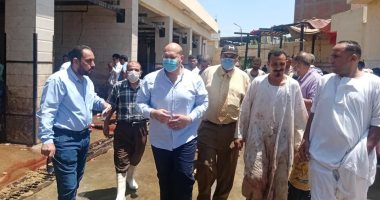 نائب محافظ الجيزة يتفقد مجزر أوسيم ومستودع أنابيب البوتاجاز 