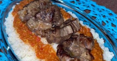 تحدى الأحلى .. "بسنت" تشارك بصورة مميزة لطبق الفتة فى عيد الأضحى