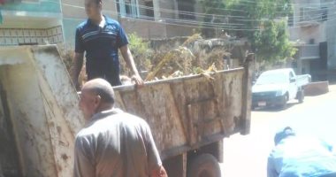 رفع 171 طن قمامة خلال حملات مكبرة بمركزى تلا والباجور فى المنوفية