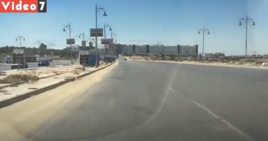 شاهد حركة مرور السيارات بشارع التسعين فى التجمع الخامس بالاتجاهين