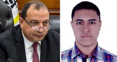 رئيس جامعة بنى سويف يهنئ أحمد السيد أول الثانوية العامة على الجمهورية