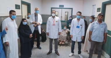 تعافى 14 مصابا بكورونا وخروجهم من مستشفى الواسطى ببنى سويف.. صور