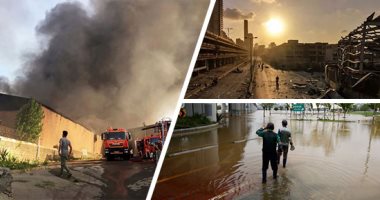 صور.. العالم هذا المساء.. سيول كوريا الجنوبية تشرد الآلاف وتقتل العشرات.. حريق يلتهم منطقة الطاقة فى إيران.. انفجار ضخم فى قلب بيروت يخلف عشرات المصابين والقتلى