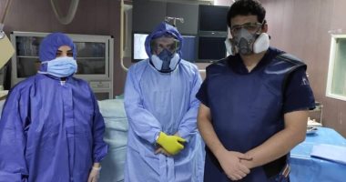 مستشفى الأحرار بالزقازيق ينقذ مريض كورونا يعانى انسدادا بالقلب.. صور