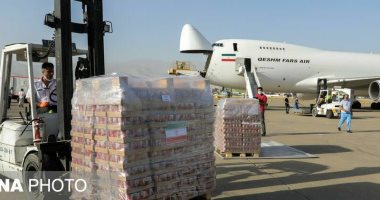 إيران ترسل طائرة ثانية طائرة محملة بمساعدات تهبط فى مطار لبنان.. فيديو