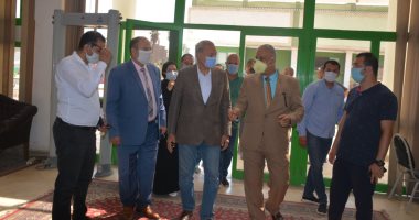 محافظ القليوبية يتفقد مقر اللجنة العليا لانتخابات مجلس الشيوخ باستاد بنها