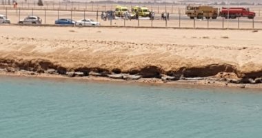 إصابة شخصين فى سقوط طائرة بمهبط مطار الجونة بالغردقة