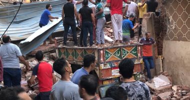 تطورات جديدة فى حادث انهيار عقار المحلة.. فيديو لايف