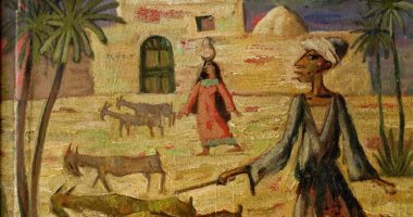 100 لوحة مصرية.. "الراعى" للفنان الكبير راغب عياد