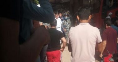 قارئ يشارك بصور لانهيار منزل فى المنصورة ومحاولات للبحث عن الضحايا