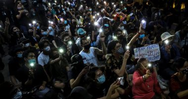 متظاهرون يواصلون احتجاجتهم فى تايلاند لليوم الخامس على التوالى..صور 
