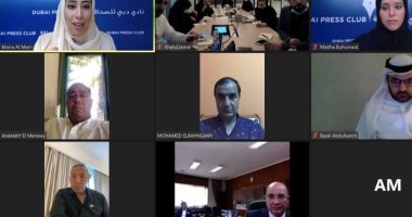 "دبي للصحافة" يبحث آفاق التعاون مع المؤسسات الصحفية المصرية.. منى المري: الإعلام المصري رائد.. خالد صلاح: النادي مؤهل للقيام بدور فاعل في تحقيق مستقبل أفضل للصحافة العربية..علاء ثابت: النادى أضاف للإعلام العربي