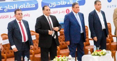 النائب أحمد الخشن يستضيف مرشحى الشيوخ بمنزله وسط حشد جماهيرى