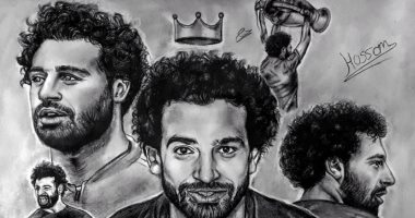 "حسام" يشارك صحافة المواطن بعدد من الرسومات الفنية للاعب محمد صلاح