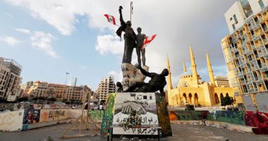 هدوء حذر بساحة الشهداء بالعاصمة اللبنانية بيروت