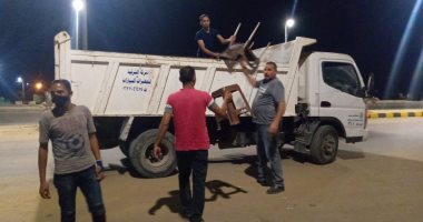 إزالة 122 إشغالا متنوعا فى حملة للوحدة المحلية ببنى سويف.. صور