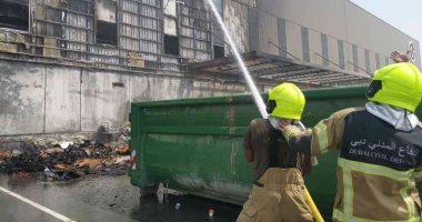 الدفاع المدنى بدبى تسيطر على حريق محدود فى مستودعات السوق الحرة